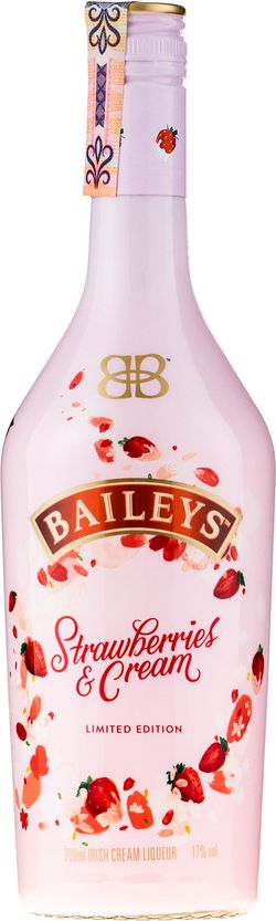 Baileys Strawberries & Cream 17% 0,7L (čistá fľaša)