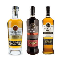 Worthy Park 109 + Worthy Park Single Estate Reserve + Worthy Park Select