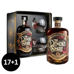 17 + 1 |  The Demon's Share Rum 12 Y.O. Glass Set