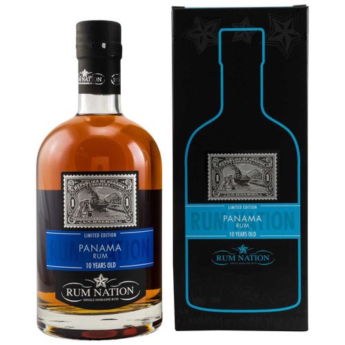 Rum Nation 10 Y.O. Panama 40% 0,7L v kartóne