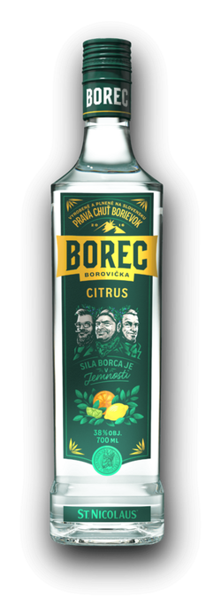 St. Nicolaus Borec Borovička Citrus 38% 0.7L