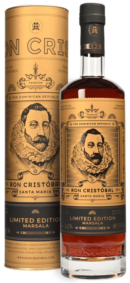 Ron Cristobal Santa Maria Marsala 44%, 0,7L v tube