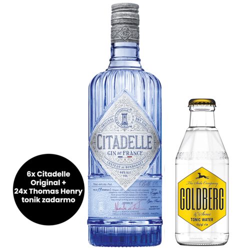 6 x Citadelle Gin Original + 24 x Goldberg Tonic zadarmo