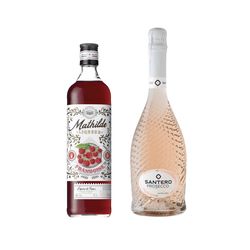 Mathilde Liqueur Framboise + Santero Prosecco Rosé Extra Dry