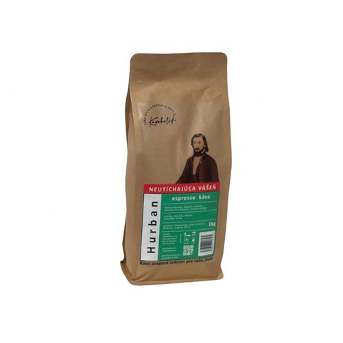 Kávoholik Hurban zmes Arabiky 1kg, zrnková