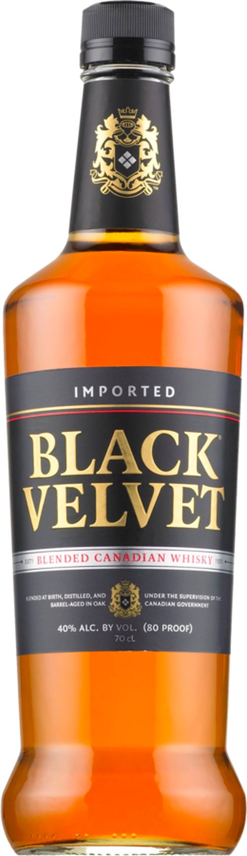 Black Velvet 40% 0,7 l (čistá fľaša)