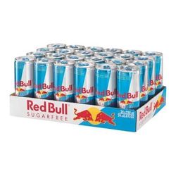 Red Bull sugarfree 0,25L plech (kartón 24x)