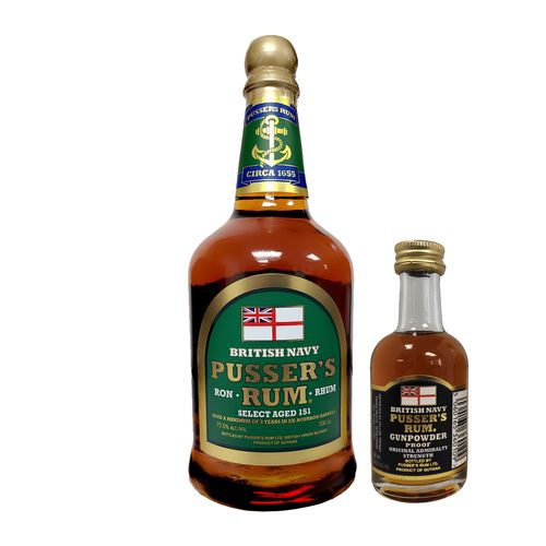 Pusser's Rum Select Aged 151 + Pusser’s Gunpowder Proof Rum MINI zadarmo