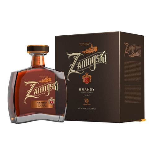 Zamoyski Brandy VSOP 40% 0,7L v kazete