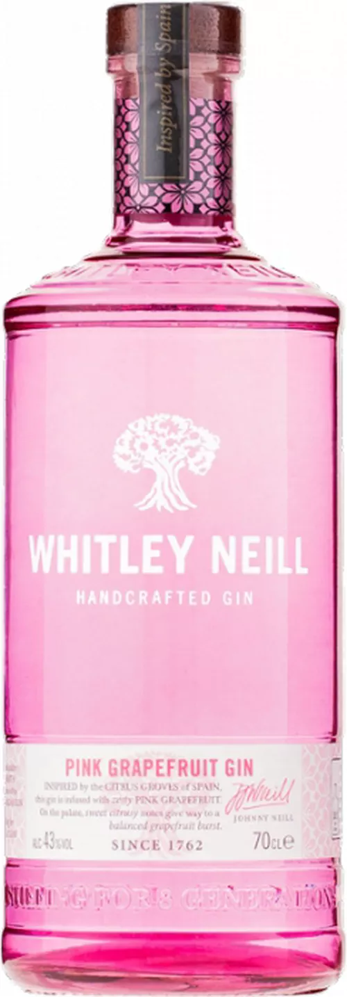 Whitley Neill Pink Grapefruit Gin 43% 0,7 l (čistá fľaša)