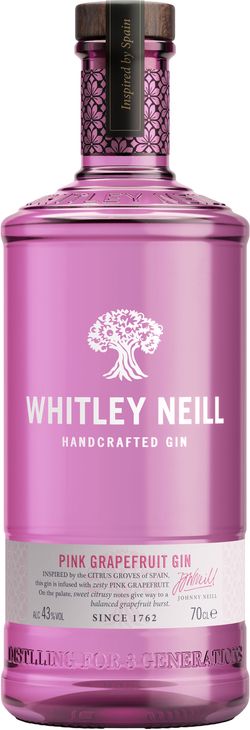 Whitley Neill Pink Grapefruit gin 43% 0,7L