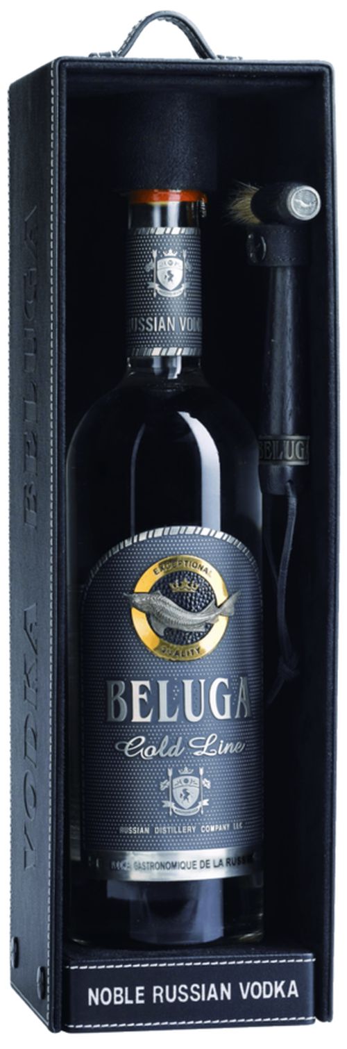 Beluga Gold line 40% 0,7L v koži