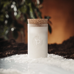 Soľné pyramídy z Kampotu - Vločková soľ v luxusnom balení z pieskovaného českého skla 170g