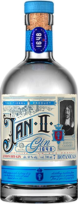 Jan II Gin London dry 40% 0,7L (čistá fľaša)