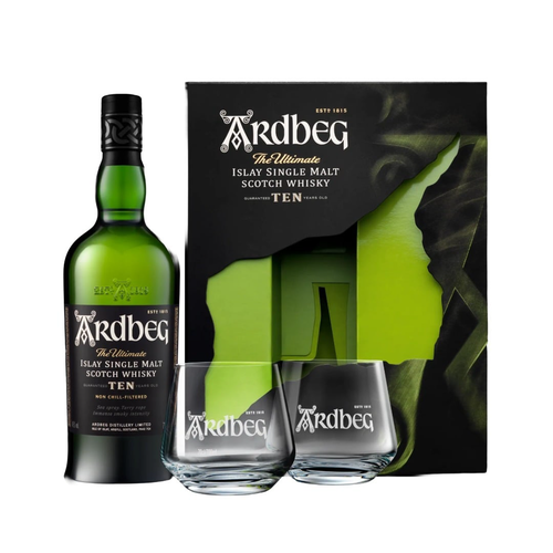 Ardbeg 10 Y.O., GLASS SET
