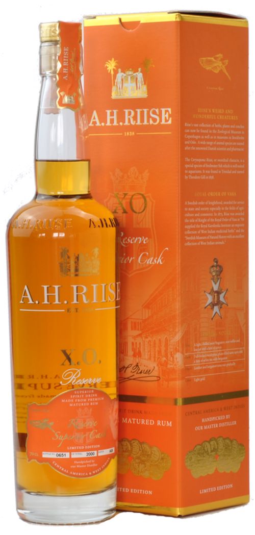 A.H. Riise XO Reserve 40% 0,7L (kartón)