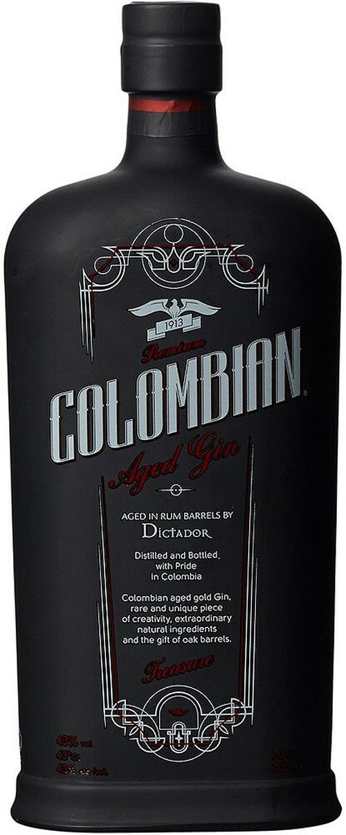 Dictador Colombian Treasure Black gin 43% 0,7 l (čistá fľaša)