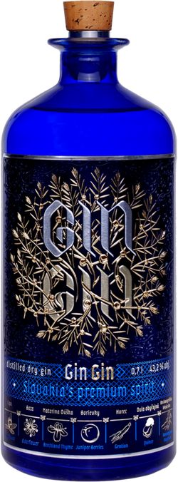 Gin Gin 43,2% 0,7L (čistá fľaša)