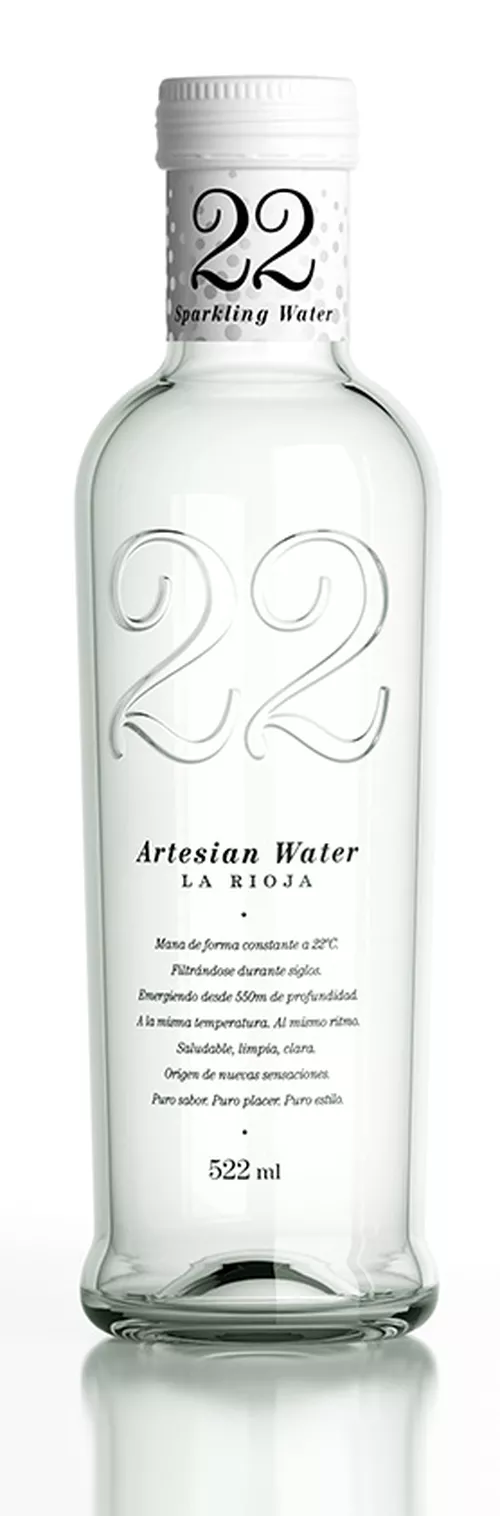 22 Artesian Water 522ml Sklo perlivá