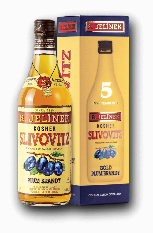 R. Jelínek Slivovitz 5YO Kosher Zlatá 50% 0,7L