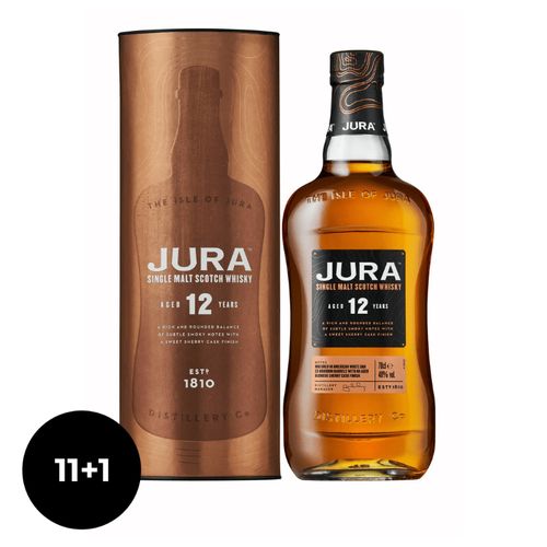 11 + 1 | Jura 12 Y.O. Single Malt Whisky, GIFT