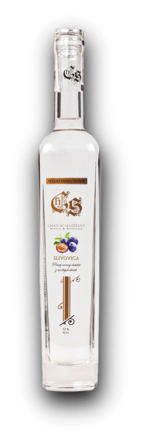 Chateau Selešťany Slivovica 52% 0.5L