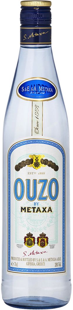 Ouzo by Metaxa 38% 0,7 l (čistá fľaša)