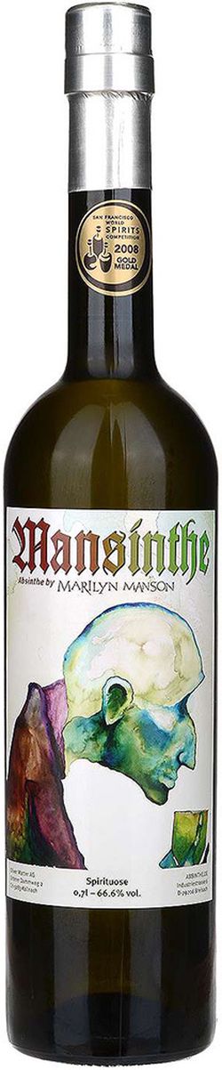 Mansinthe absinthe 66,6% 0,7L (čistá fľaša)