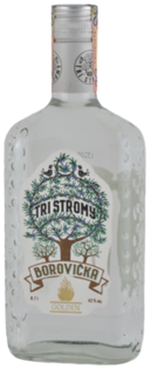 Golden Tri Stromy Borovička 42% 0,7L