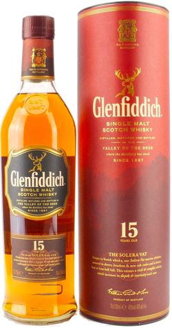 Glenfiddich 15y 40% 0,7 l (tuba)