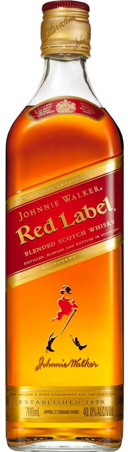 Johnnie Walker Red Label 40% 0,7 l (čistá fľaša)