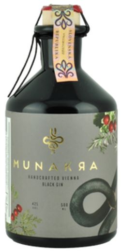Munakra Black Gin 42% 0.5L