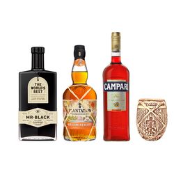 Mr.Black + Plantation Grande Reserve + Campari + Plantation Tiki Mug