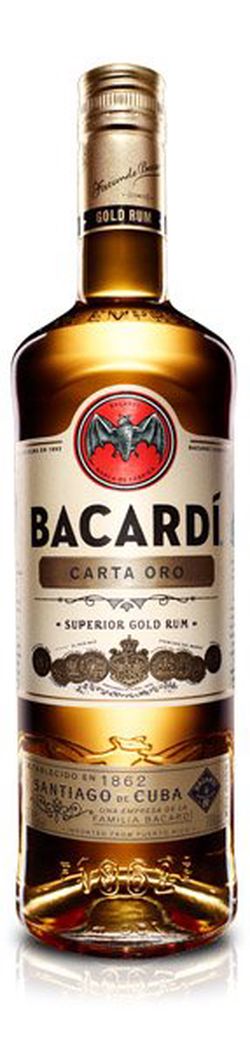 Bacardi Carta Oro 37,5% 1L (čistá fľaša)