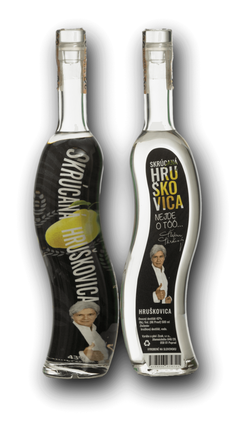 Skrúcaná Hruškovica 43% 0.5L