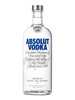 Absolut Vodka 40% 1 l (čistá fľaša)