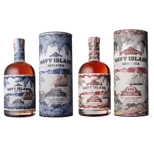 Navy Island Navy Strength + Navy Island XO Reserve Port Cask Finish Cask Strength