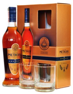 Metaxa 7* + 2 Poháre 40% 0.7L