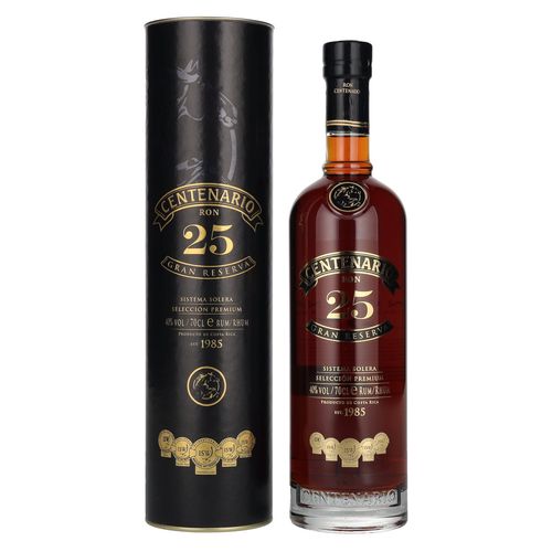 Ron Centenario Gran Reserva Sistema Solera Rum 25y 40% 0,7 l (tuba)