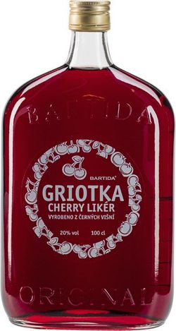 Bartida originál Griotka višňový likér 20% 1L (čistá fľaša)