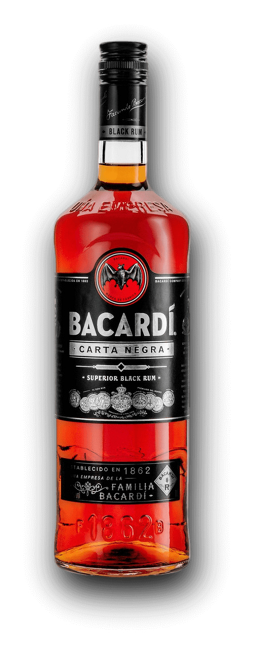 Bacardi Carta Negra 37.5% 1.0L