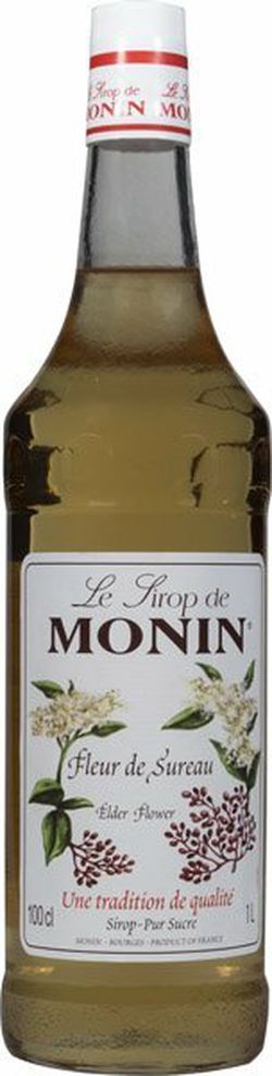 Monin Elderflower - Čierna baza, 1 L