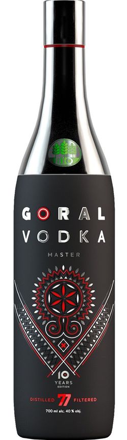 Goral vodka Master Bio 40% 0,7L (čistá fľaša)