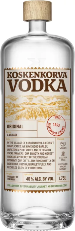 Koskenkorva Original 40% 1.75 l (čistá fľaša)